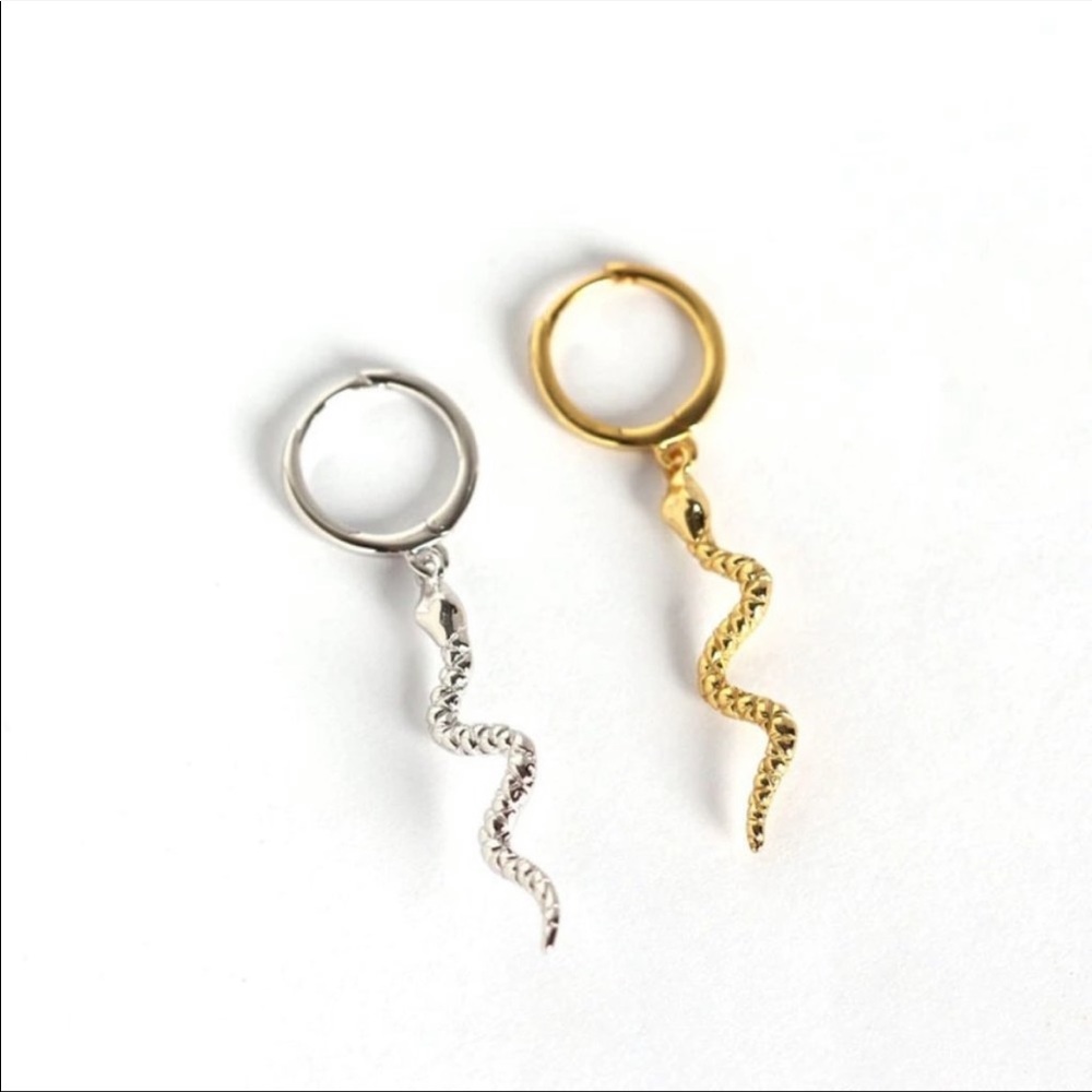 NEW 925 STERLING SILVER SWIRL DROP HOOP EARRINGS, NICE EARRINGS, CUTE EARRINGS - Picture 4 of 10